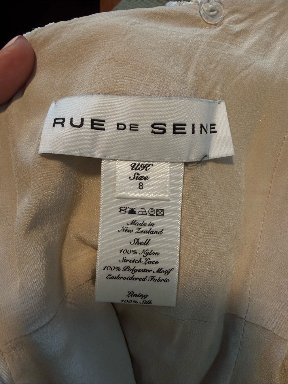 Rue De Seine Off‑Shoulder Lace Bridal Gown in Ivory - Picture 11 of 12